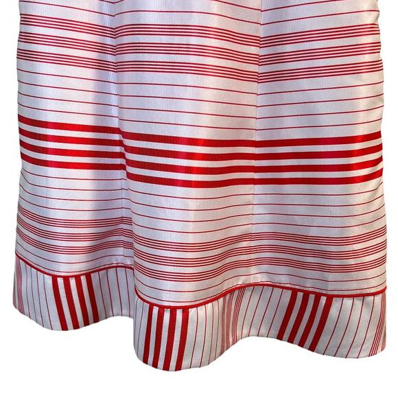 Jessica Simpson Womens Fit & Flare Dress Red White Stripe Size 6 - Picture 8 of 14